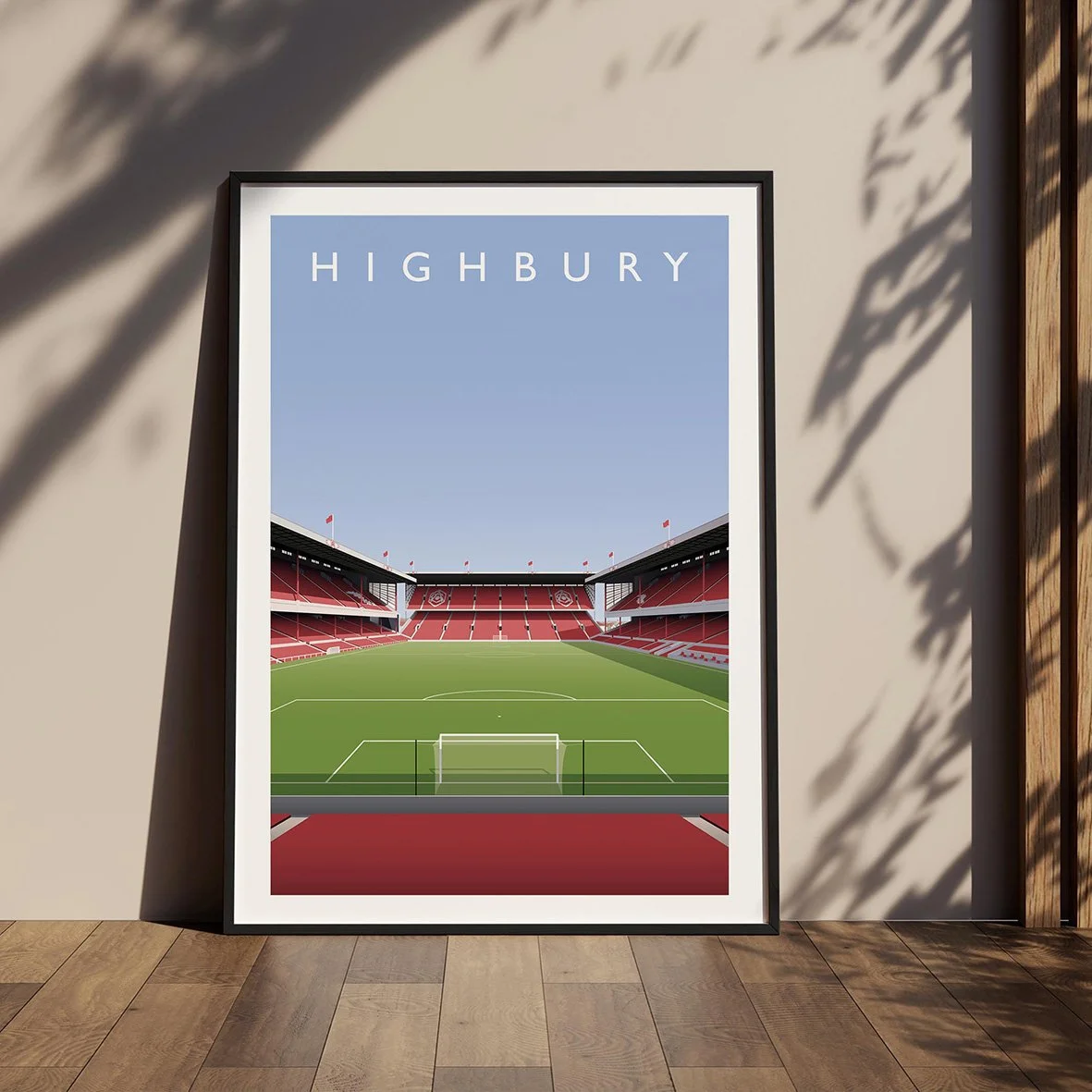 Arsenal Highbury North Bank Stand Poster | Matthew J I Wood Design